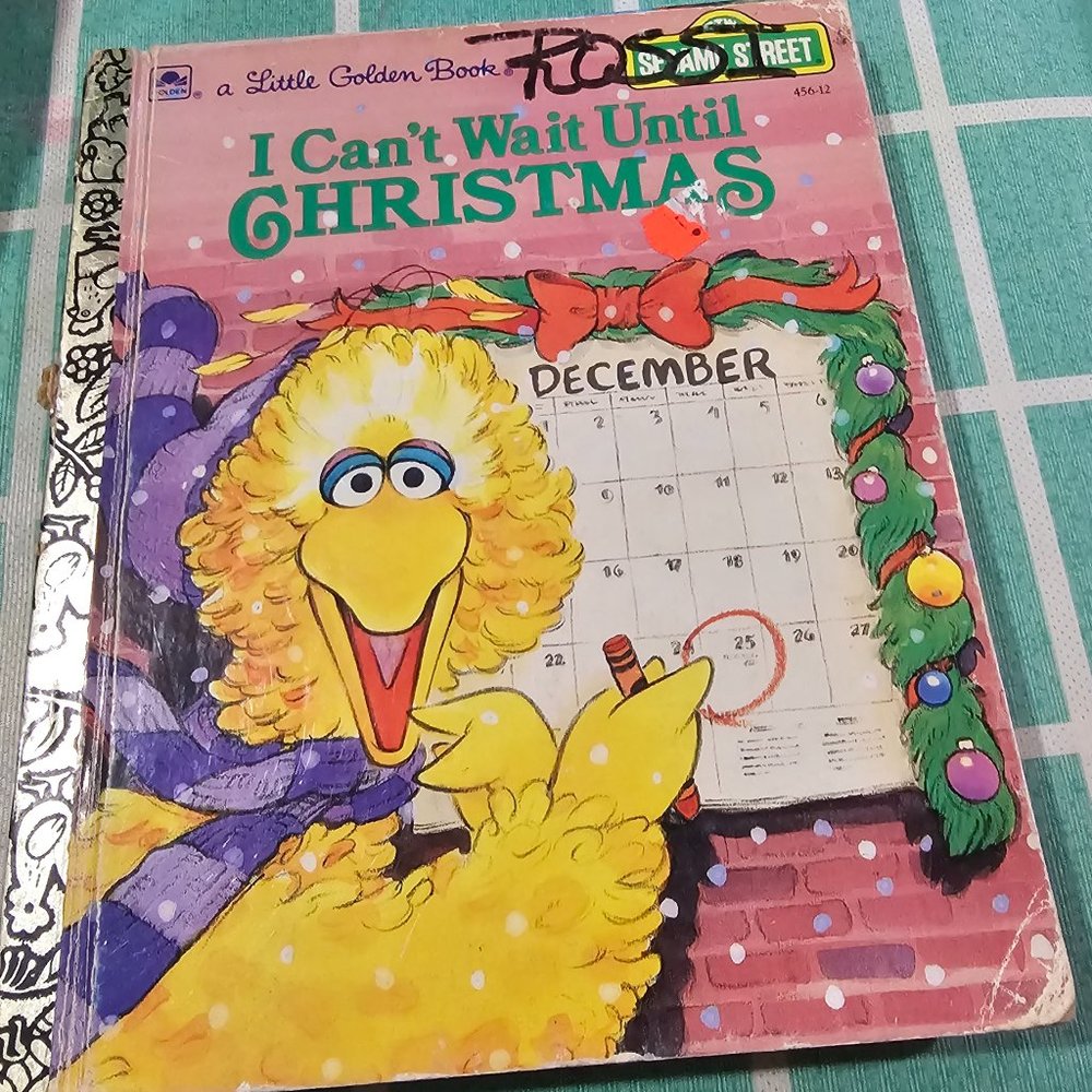 Vintage Christmas Little Golden Book I can't wait until Christmas
